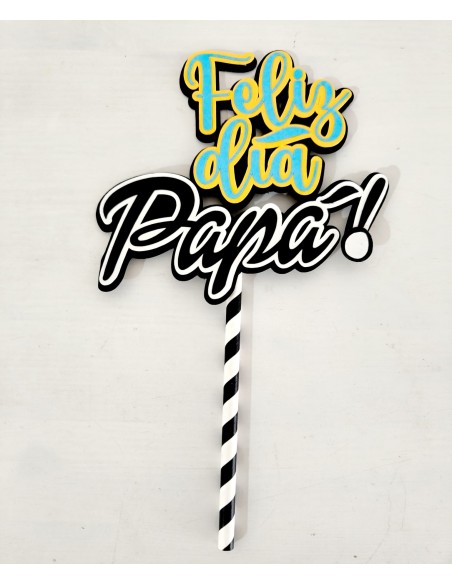 Topper Cake capas Feliz Día papá