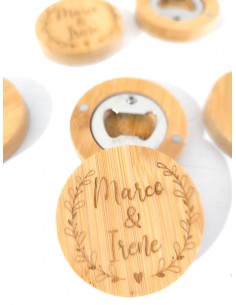 Abridor de madera personalizado