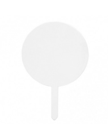 Topper base transparente redondo