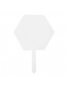 Topper base transparente hexagonal