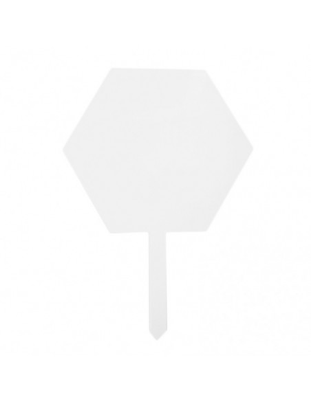 Topper base transparente hexagonal