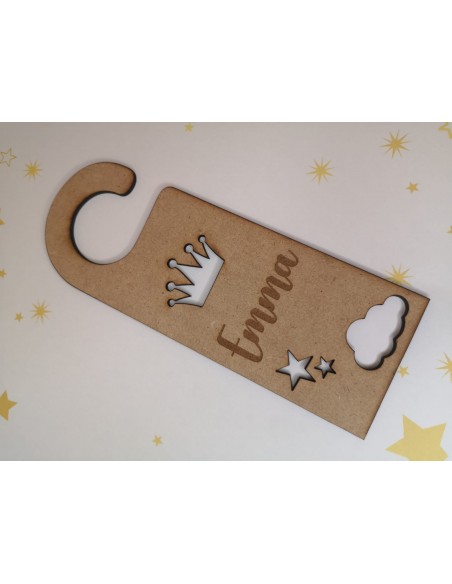 Cuelgapuertas personalizado corona