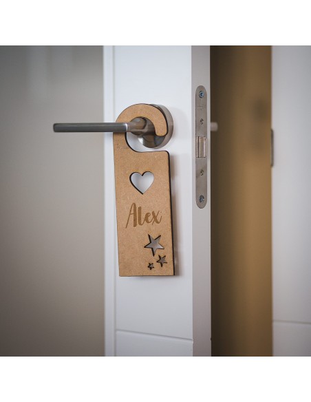 Cuelgapuertas personalizado corazón