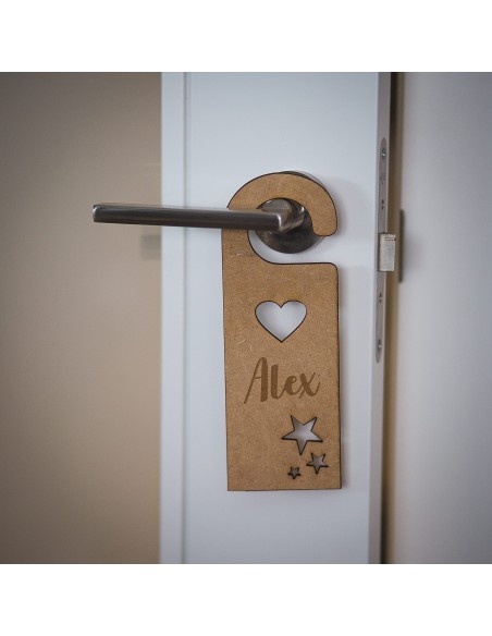 Cuelgapuertas personalizado corazón