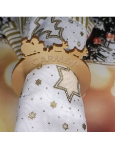 Servilletero personalizado trineo