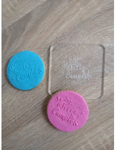 Sello Feliz Cumple para galletas