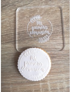 Sello Mi Primera Comunión para galletas