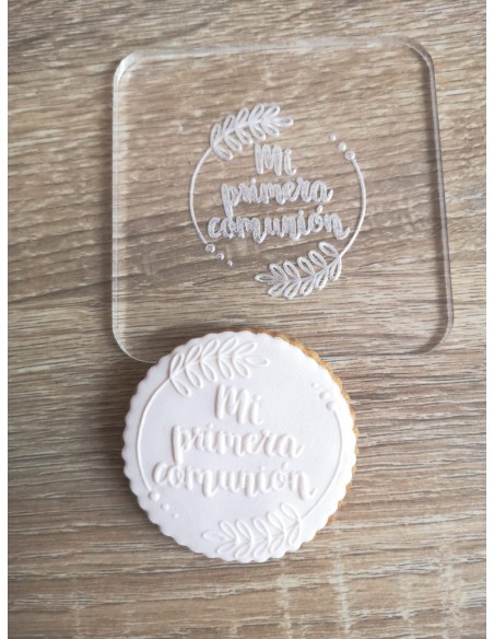 Sello Mi Primera Comunión para galletas