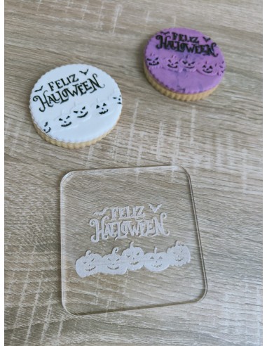 Sello Feliz Halloween para galletas