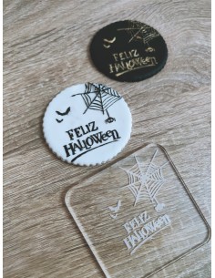 Sello Halloween Telaraña para galletas