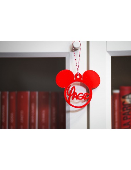 Bola de Navidad Mickey con nombre
