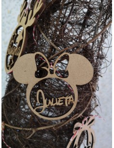Bola de Navidad Minnie con nombre