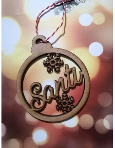 Bola de Navidad con copos