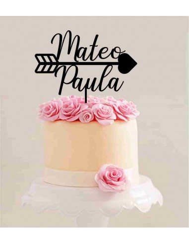 Topper nombres con flecha