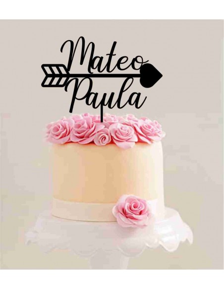 Topper nombres con flecha