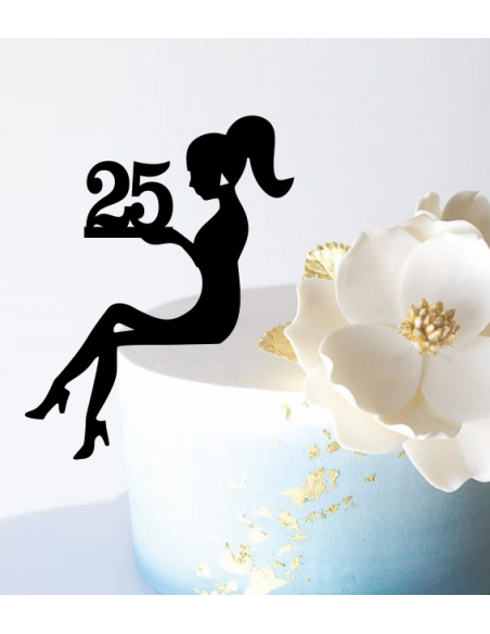 Topper Cake Chica Edad