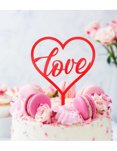 Topper Love Corazón