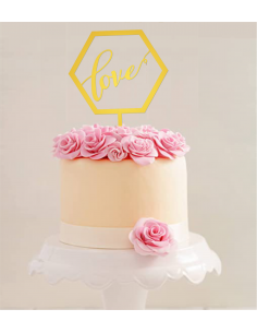 Topper Hexágono Love