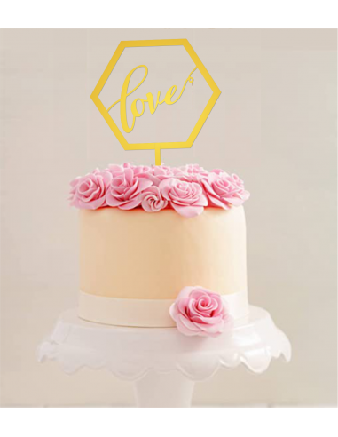 Topper Hexágono Love