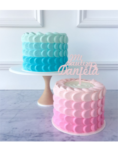 Topper Bautizo con nombre personalizado