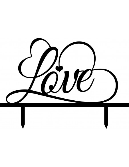 Topper Cake Love Corazones