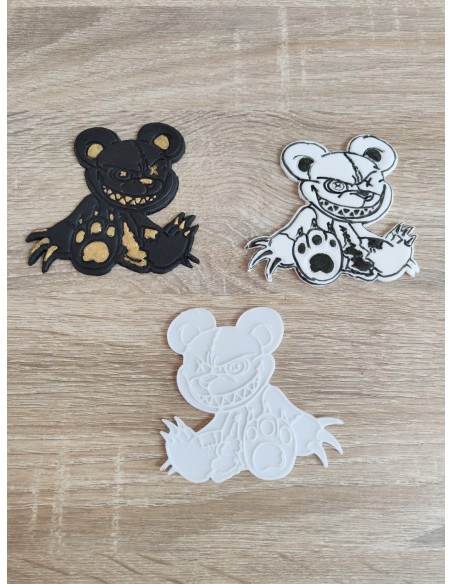 Cortador para galletas Osito Terrorífico con marcador