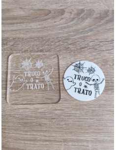 Sello Halloween Truco o Trato para galletas