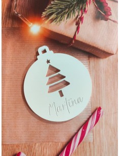 Bola de Navidad Abeto con nombre