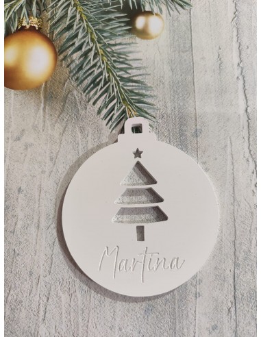 Bola de Navidad Abeto con nombre