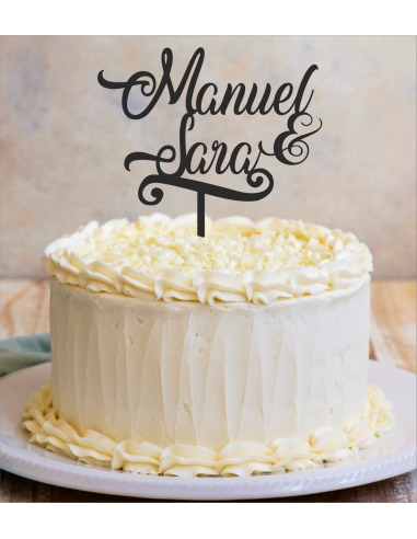 Topper boda nombres personalizados