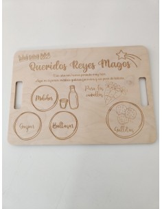 Bandeja de madera para los Reyes Magos 2