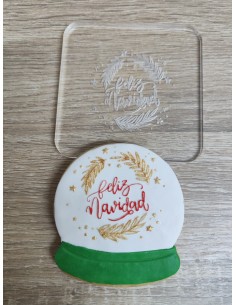 Sello Feliz Navidad para galletas