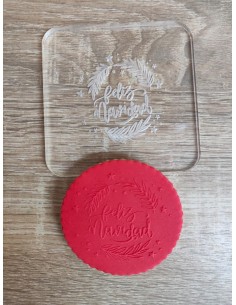 Sello Feliz Navidad para galletas 2