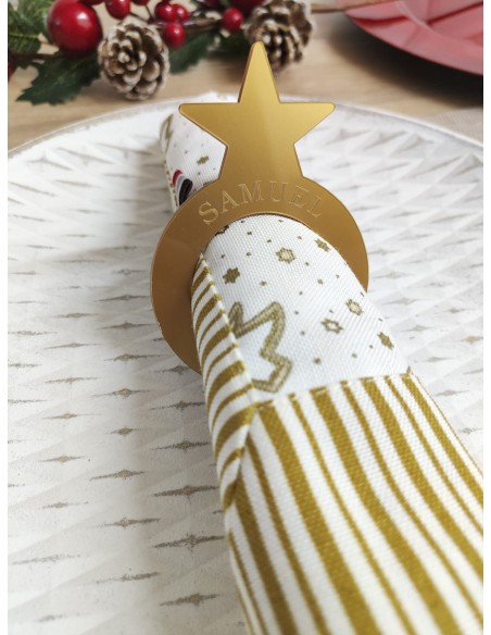 Servilletero personalizado estrella