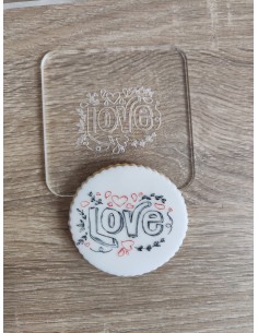 Sello Love para fondant 2
