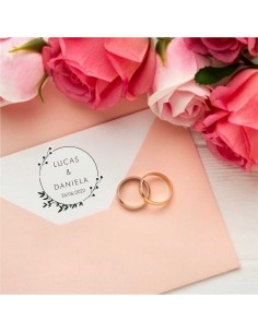 Sello personalizado boda
