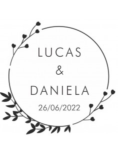 Sello personalizado boda 2