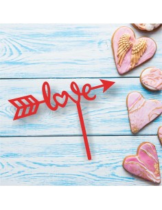 Topper Cake Love flecha comprartopper.es