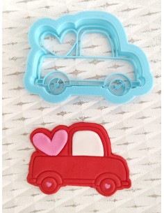Cortador para galletas Camioneta Corazón