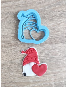 Cortador para galletas Gnomo Corazón 2