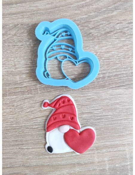 Cortador para galletas Gnomo Corazón