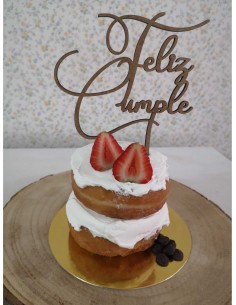 Topper Cake Feliz Cumple