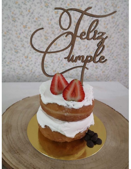Topper Cake Feliz Cumple