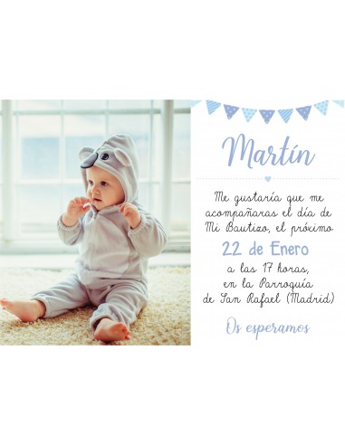 Invitación Bautizo "Martín"