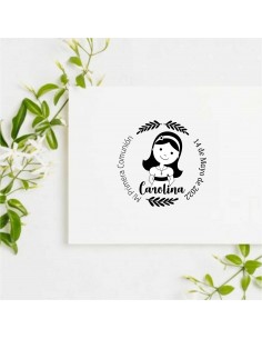 Sello personalizado Primera Comunión Carolina