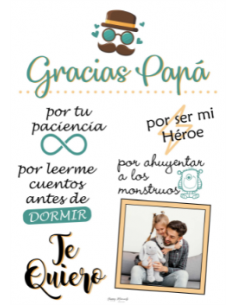 Lámina Gracias Papá 2