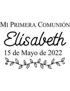 Sello personalizado Primera Comunión Elisabeth 2