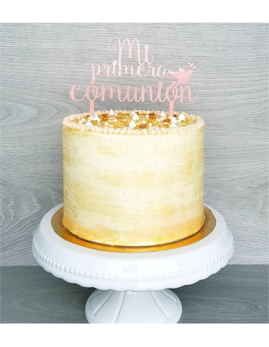 Topper Mi Primera Comunión 3 líneas