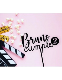 Topper Cake Cumpleaños con nombre y edad