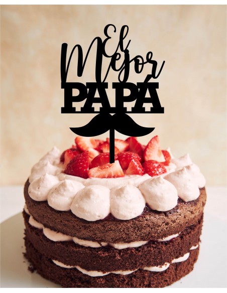 Topper Cake El Mejor Papá